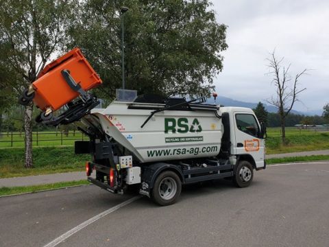Kleinmüllwagen-abfall